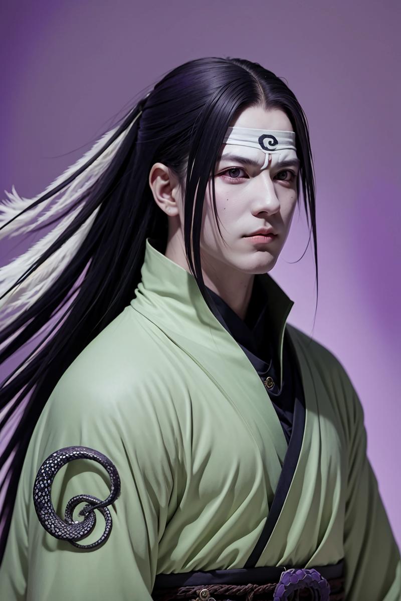 29871-2374632383-orochimaru, 1boy, red eyes, male focus, solo, snake, pale skin, simple background, purple background, upper body, looking at vie.png